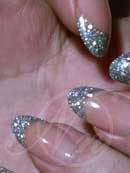 glitter acrylic nail enhancements